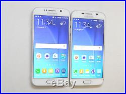 Lot of 2 Samsung Galaxy S6 SM-G920T T-Mobile & GSM Unlocked Smartphones AS-IS ^
