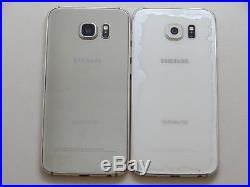 Lot of 2 Samsung Galaxy S6 SM-G920T T-Mobile & GSM Unlocked Smartphones AS-IS #