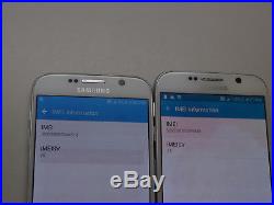 Lot of 2 Samsung Galaxy S6 SM-G920T T-Mobile & GSM Unlocked Smartphones AS-IS $