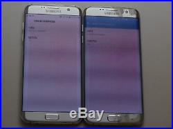 Lot of 2 Samsung Galaxy S7 Edge SM-G935T T-Mobile Unlocked Smartphones AS-IS GSM