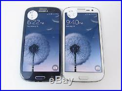 Lot of 2 Samsung Galaxy S III SGH-I747 BLUE/WHITE (AT&T) QC5