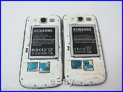 Lot of 2 Samsung Galaxy S III SGH-I747 -Marble WHITE (AT&T) QC5