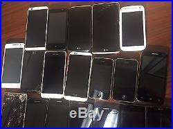 Lot of 30 Smartphones(iPhone, LG, Samsung, Motorola, HTC, Alcatel, Kyocera, etc)