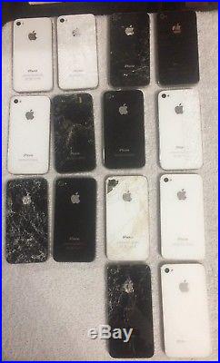 Lot of 33 Assorted Cell Phones AS-IS Broken Parts Repair Samsung, LG, iPhone Etc
