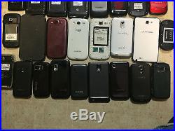 Lot of 33 Samsung Cellphones for parts repair or scrap gold recovery S2 S3 Note