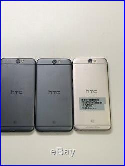 Lot of 3 HTC One A9 2PQ9120 32GB AT&T Smartphones AS-IS GSM