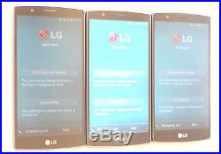 Lot of 3 LG G4 H811 32GB Silver T-Mobile Smartphones Working Fair Condition GSM