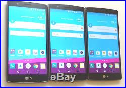 Lot of 3 LG G4 H811 T-Mobile & GSM Unlocked Smartphones AS-IS GSM