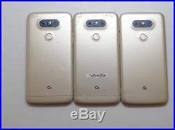 Lot of 3 LG G5 H830 T-Mobile 32GB Gold Smartphones AS-IS GSM