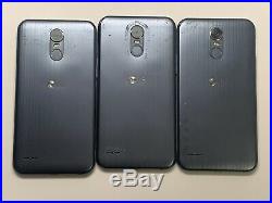 Lot of 3 LG Stylo 3 Plus TP450 T-mobile + GSM Unlocked Smartphones
