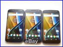 Lot of 3 Motorola Moto G4 XT1625 GSM Unlocked Smartphones AS-IS GSM