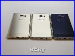 Lot of 3 Samsung Galaxy Note 5 N920W Claro Smartphones Power On AS-IS GSM