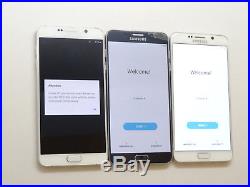 Lot of 3 Samsung Galaxy Note 5 SM-N920P Sprint Smartphones AS-IS Bad Touchscreen