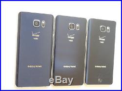 Lot of 3 Samsung Galaxy Note 5 SM-N920V Verizon Unlocked Smartphones AS-IS GSM #
