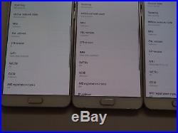 Lot of 3 Samsung Galaxy Note 5 SM-N920V Verizon Unlocked Smartphones AS-IS GSM ^