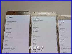 Lot of 3 Samsung Galaxy Note 5 SM-N920V Verizon Unlocked Smartphones AS-IS GSM &