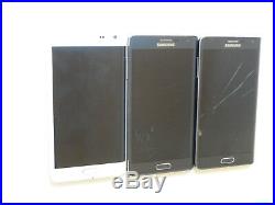 Lot of 3 Samsung Galaxy Note Edge SM-N915A AT&T 32GB Smartphones AS-IS Parts GSM