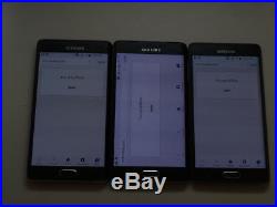 Lot of 3 Samsung Galaxy Note Edge SM-N915T T-Mobile Unlocked Smartphones AS-IS