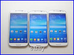 Lot of 3 Samsung Galaxy S4 T-Mobile Unlocked SGH-M919 16GB Smartphones AS-IS GSM