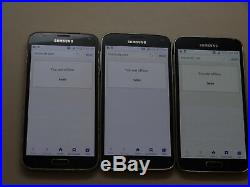 Lot of 3 Samsung Galaxy S5 SM-G900A 16GB AT&T Smartphones AS-IS GSM Parts $