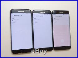 Lot of 3 Samsung Galaxy S7 edge SM-G935T 32GB T-Mobile Smartphones AS-IS GSM