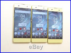 Lot of 3 Sony Xperia XA F3113 16GB Claro Smartphones AS-IS GSM