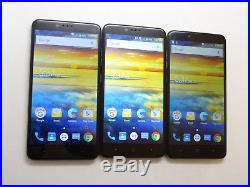 Lot of 3 ZTE ZMax Pro Z981 32GB T-Mobile & GSM Unlocked Smartphones AS-IS GSM