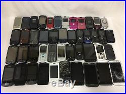 Lot of 45 Flip & Slider Phones Gold Recovery Scrap lot of touchscreen phones #12