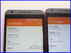 Lot of 4 HTC Desire 626s 0PM9110 T-Mobile & GSM Unlocked Smartphones AS-IS