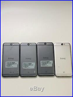 Lot of 4 HTC One A9 2PQ9120 32GB AT&T Smartphones AS-IS GSM (Light Burn Marks)