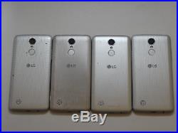 Lot of 4 LG Aristo M210 T-Mobile & GSM Unlocked Smartphones AS-IS Clean IMEI