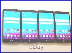 Lot of 4 LG G4 VS986 32GB Verizon & GSM Unlocked Smartphones AS-IS GSM