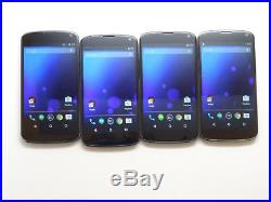 Lot of 4 LG Nexus 4 E960 16GB GSM Unlocked Smartphones AS-IS GSM