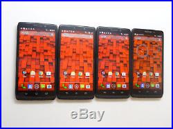 Lot of 4 Motorola Droid Maxx XT1080 Verizon Unlocked Smartphones AS-IS