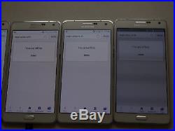 Lot of 4 Samsung Galaxy A7 16GB GSM Unlocked White SM-A700L Smartphones AS-IS