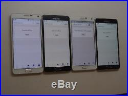 Lot of 4 Samsung Galaxy Note 4 SM-N910A AT&T 32GB Smartphones AS-IS GSM