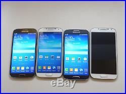 Lot of 4 Samsung Galaxy S4 SGH-M919 T-Mobile Smartphones AS-IS GSM