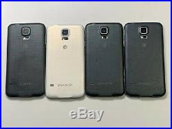 Lot of 4 Samsung Galaxy S5 SM-G900A 16GB AT&T Smartphones AS-IS GSM C stock
