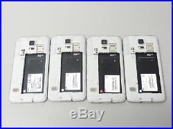 Lot of 4 Samsung Galaxy S5 Smartphones 1 Verizon Unlocked & 3 T-Mobile AS-IS GSM