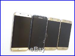 Lot of 4 Samsung Galaxy S7 Edge SM-G935V Verizon Unlocked Smartphones AS-IS GSM