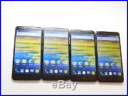 Lot of 4 ZTE ZMax Pro Z981 32GB T-Mobile Smartphones AS-IS GSM &