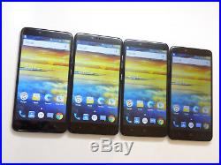 Lot of 4 ZTE ZMax Pro Z981 32GB T-Mobile Smartphones AS-IS GSM #