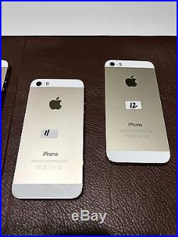 Lot of 4 iPhone 5s Gold For Parts DO NOT Power On, iCloud Off GSM Model #A1533