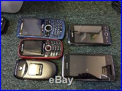 Lot of 56 Cell Phones, used, tested, various brands Samsung, etc, see manifest below