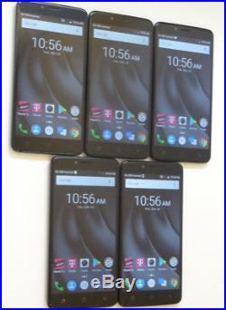 Lot of 5 Alcatel Revvl Plus C3701A 32GB T-Mobile Smartphones AS-IS Parts GSM