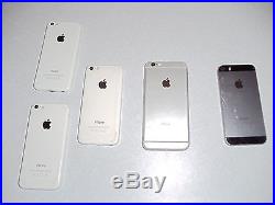 Lot of 5 Apple Iphone 6 5s 5c parts or repair
