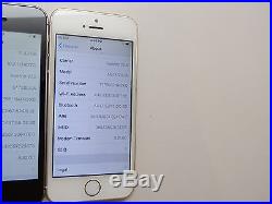 Lot of 5 Apple iPhone SE A1662 16GB GSM Unlocked Smartphones Power On AS-IS