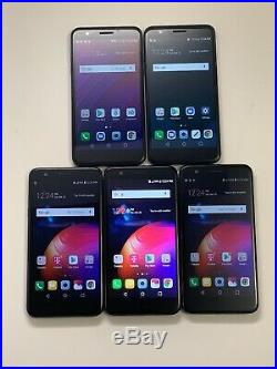 Lot of 5 LG K30 Black T-Mobile & Spectrum 32GB Samrtphones AS-IS GSM