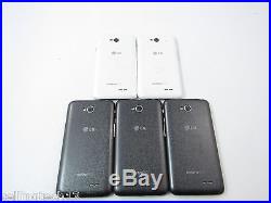 Lot of 5 LG Optimus L70 MS323 -White/Black (MetroPCS) QC5