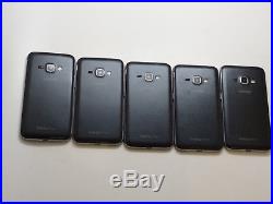 Lot of 5 Samsung Galaxy Amp 2 SM-J120AZ 8GB Cricket Smartphones AS-IS GSM
